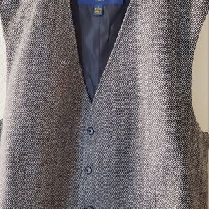 Club Room Knit Vest, Large and Brown